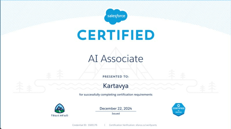 Salesforce Certified AI Associate